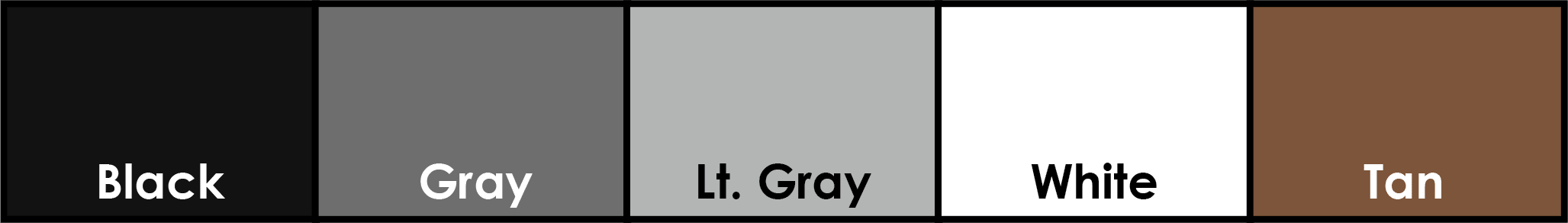 K-13 Standard Color Chart