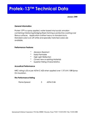 Protek-13 Technical Data Sheet